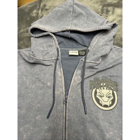 Marvel Black Panther Full Zip Men’s XL Hoodie with stains on sleeves and back (p - Picture 5 of 8